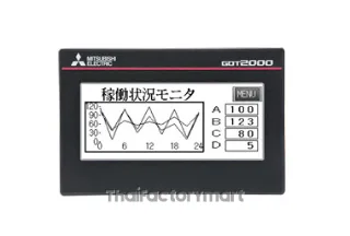 GOT2000;3,8"TFT;DC;320x128;32 Greyscales;RS-422/485;USB;Eth;Black