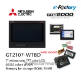 GOT2000;7"wideTFT;DC;WVGA;65k colors;RS-422/485;RS-232;USB;Eth;SD;Black photo 2