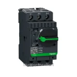 Motor circuit breaker, TeSys Deca, 3P, 0.1 to 0.16A, thermal magnetic, screw clamp terminals, rotary handle photo 1