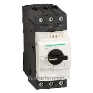 Schneider GV3L65 Motor Circuit Breaker, TeSys Deca 3P, 65 A, Magnetic, Rotary Handle, EverLink Terminals