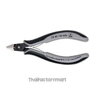 79 42 125 ESD Precision Electronics Diagonal Cutters ESD DIN ISO 9654