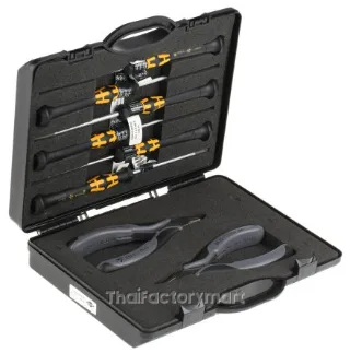 00 20 18 ESD Knipex 8 Piece Electronics, ESD Case Tool Kit