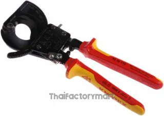 95 36 250 RS Knipex VDE/1000V Insulated 250 mm Ratchet Cable Cutter