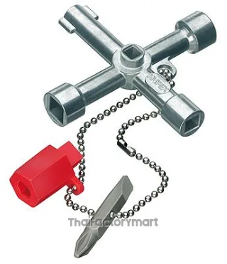 00 11 03 Knipex Diecast Zinc 3 way Control Cabinet Key