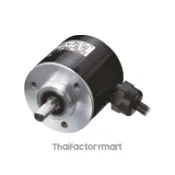 Koyo Encoder, Incremental, Light Duty, 3600 Pulses per Revolution, 6mm Solid Shaft, 40mm Diameter Body, 12-24VDC, NPN Open Collector, IP54 (Splash proof), 2 meter Cable, Tinned Ends, Mounting Screws included