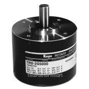 Koyo Encoder, Incremental, Heavy Duty, 10000 Pulses per Revolution, 10mm Solid Shaft, 63.50mm Diameter Body, 5VDC, Line Driver (Differential - 26C31), IP65 (Waterjet Proof), 2 meter Cable, Tinned Ends, Mounting Screws included