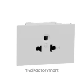 Socket-outlet, Avataron A, Universal, 16A, 250V, 3 Pin, 2S sized, Grey