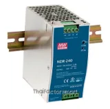NDR-240-24, DIN Rail Power Supply, 89%, 24V, 10A, 240W, Adjustable photo 3