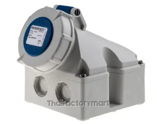 Mennekes IP67 Blue Wall Mount 2P+E Industrial Power Socket, Rated At 16A, 230 V