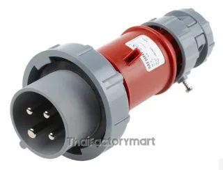 Mennekes PowerTOP Series, IP67 Red Cable Mount 4P Industrial Power Plug, Rated At 16A, 400V