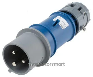 Mennekes PowerTOP Series, IP44 Blue Cable Mount 3P Industrial Power Plug, Rated At 32A, 230V
