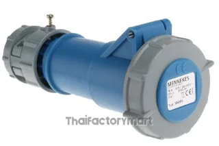 Mennekes PowerTOP Series, IP67 Blue Cable Mount 2P+E Industrial Power Socket, Rated At 16A, 230 V