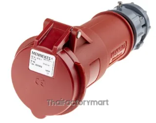 Mennekes PowerTOP Series, IP44 Red Cable Mount 4P Industrial Power Socket, Rated At 32A, 400V