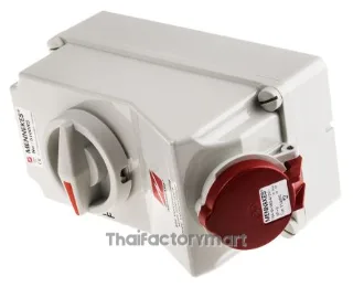 Mennekes Switchable IP44 Interlocked Socket 3P+E, Earthing Position 6h, 16A, 400V