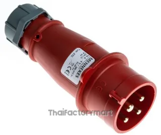 Mennekes AM-TOP Series, IP44 Red Cable Mount 3P+E Industrial Power Plug, Rated At 16A, 415 V
