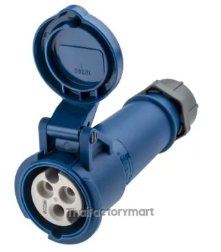 Mennekes IP44 Blue Cable Mount 3P Industrial Power Socket, Rated At 16A, 230V