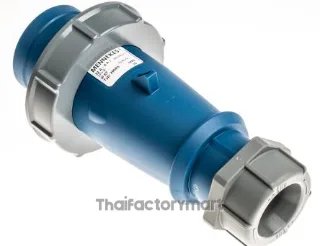 Mennekes IP67 Blue Cable Mount 3P Industrial Power Plug, Rated At 32A, 230V