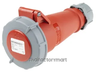 Mennekes AM-TOP Series, IP67 Red Cable Mount 4P Industrial Power Socket, Rated At 16A, 400V