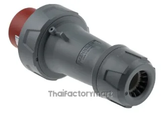 Mennekes PowerTOP Plus Series, IP67 Red Cable Mount 3P+N+E Industrial Power Plug, Rated At 63A, 415 V