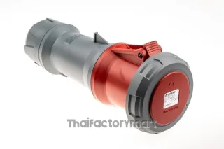 Mennekes PowerTOP Plus Series, IP67 Red Cable Mount 3P+N+E Industrial Power Socket, Rated At 63A, 415 V