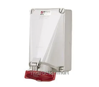 Mennekes IP67 Red Wall Mount 4P Industrial Power Socket, Rated At 125A, 400V