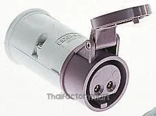Mennekes IP44 Purple Cable Mount 3P Industrial Power Socket, Rated At 16A, 20 25V