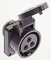 Mennekes IP44 Purple Panel Mount 3P Industrial Power Socket, Rated At 16A, 20 25V