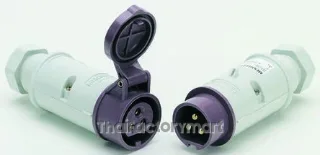 Mennekes IP44 Purple Cable Mount 2P Industrial Power Socket, Rated At 16A, 20 25V