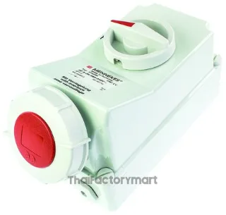Mennekes Switchable IP67 Interlocked Socket 3P+E, Earthing Position 6h, 125A, 400V