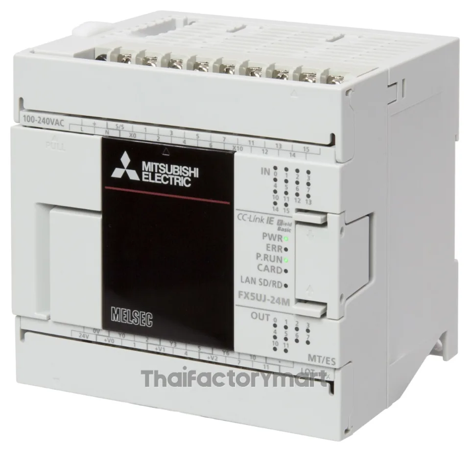 Mitsubishi FX5UJ-24MT/ES, CPU Module; iQ-F; AC; 14 Inputs; 10 Transistor Outputs; sink; Eth.; SD; USB photo 2