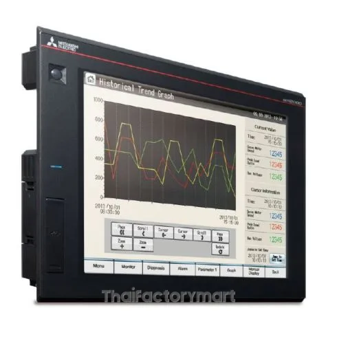 GOT2000;12,1"TFT;AC;SVGA;65k colors;RS-422/485;RS-232;USB;Eth;SD;Black รูปที่ 2