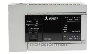 PLC CPU Module; iQ-F; AC; 14 Inputs; 10 Transistor Outputs; sink; Eth.; SD; USB
