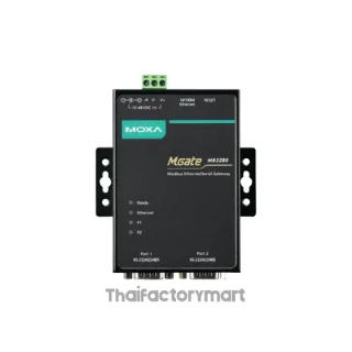 MOXA MGate MB3280, 2 Port RS-232/422/485 Modbus TCP to Serial Communication Gateway