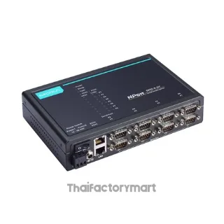 MOXA NPort 5650-8-DT-J w/o adaptor, 8-port desktop device server, 2 10/100M ethernet, RS-232/422/485 8-pin RJ45, 12~48 VDC, 0~60°C, w/o adapter