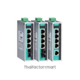 Unmanaged Ethernet switch with 4 10/100BaseT(X) ports, and 1 100BaseFX multi-mode port with SC connector, -10 to 60°C operating temperature. รูปที่ 2