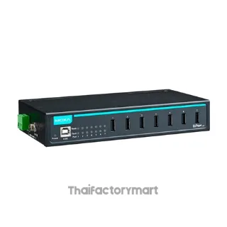 MOXA UPort 407, 7 Port industrial-grade USB Hub, w/ adapter