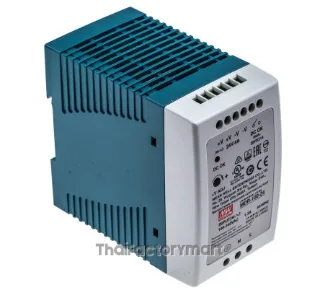 MDR-100-24, DIN Rail Power Supply, 86%, 24V, 4A, 96W, Adjustable