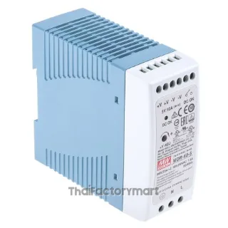 MDR-60-5, DIN Rail Power Supply, 78%, 5V, 10A, 50W, Adjustable