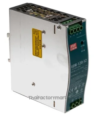 EDR-120-12, DIN Rail Power Supply, 85%, 12V, 10A, 120W, Adjustable
