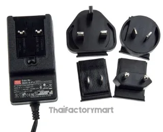 Mean Well GE24I18-P1J, 24W Plug In Power Supply 18V dc, 1.33A, Level VI Efficiency, 1 Output Switched Mode Power Supply