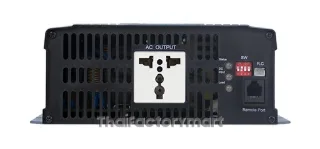 Mean Well NTS-1200-224EU Pure Sine Wave DC-AC Inverter 1200 W, 24 VDC Input, 230 VAC Output, EU Socket