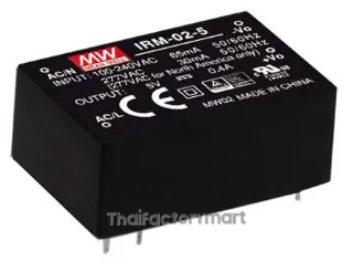 Mean Well IRM-02-5, PCB Mount Converter 2W 5V 400mA