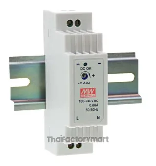 Mean Well DR-15-15, DR DIN Rail Panel Mount Power Supply, 15V dc Output Voltage, 1A Output Current