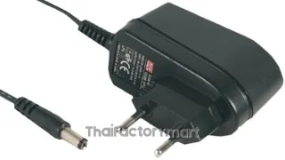 Mean Well GS06E-5P1J, 6W Plug In Power Supply 18V dc, 330mA, Level V Efficiency, 1 Output Switched Mode Power Supply, 2-Pin Type C