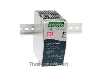 SDR-240-48, DIN Rail Power Supply, 94%, 48V, 5A, 240W, Adjustable