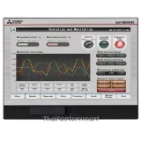 Mitsubishi GT21 Series GOT2000 Touch Screen HMI 7 in LCD 800 x 480pixels Silver รูปที่ 2