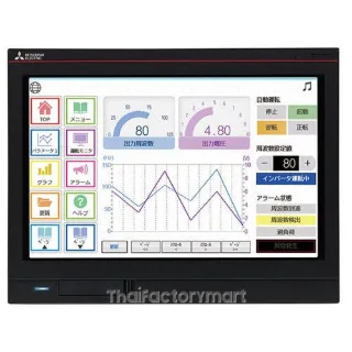 GT25 Series GOT2000 Touch Screen HMI - 7 in, LCD Display, 800 x 480pixels