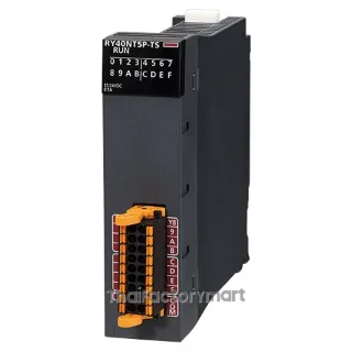 PLC iQ-R; Transistor output module, 12/24VDC, 0,5A, 16 point, sink, Spring clamp