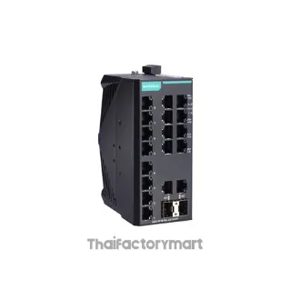 Unmanaged Gigabit Ethernet switch with 16 10/100BaseT(X) ports, 2 10/100/1000BaseT(X) or 100/1000BaseSFP ports, and -10 to 60Â°C operating temperature