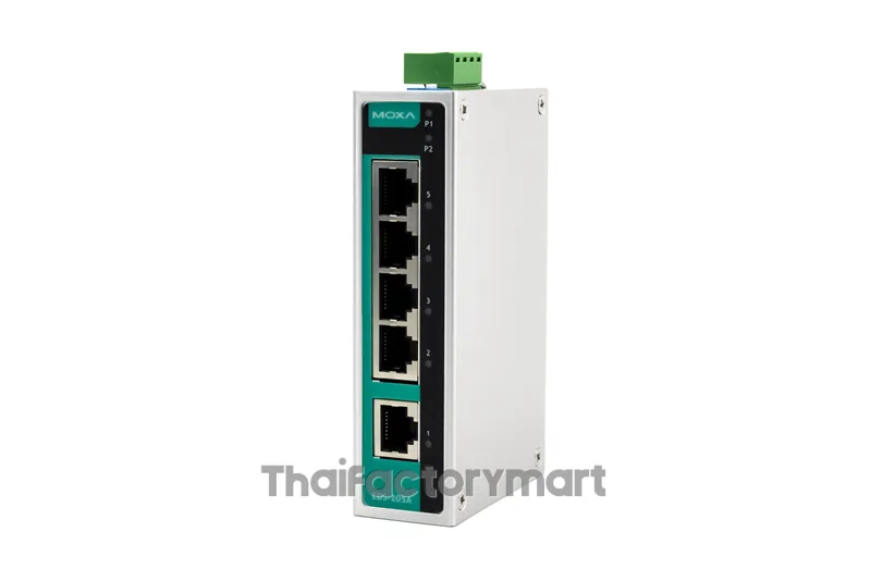 Unmanaged Ethernet switch with 5 10/100BaseT(X) ports, -40?to?75Â°C operating?temperature รูปที่ 2